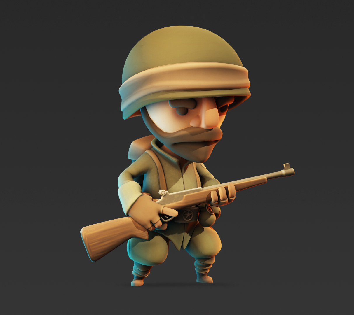 Soldier_Gunpose_Front